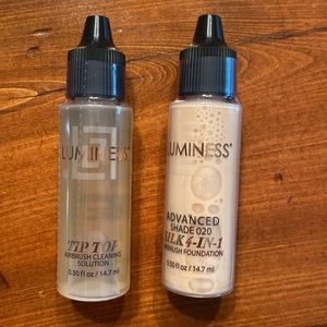 Luminess Air silk 4in1 foundation shade 20 & tip top airbrush cleaning solution